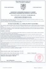Approval certificate