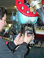 Repair of L-200 Morava aircraft engine